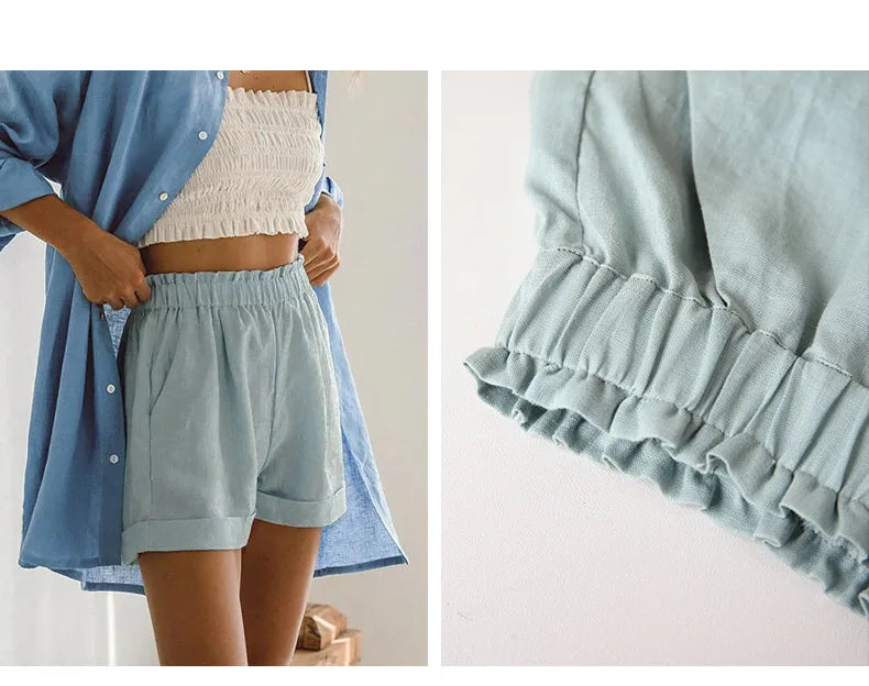 Versatile High-Waisted Stretch Shorts