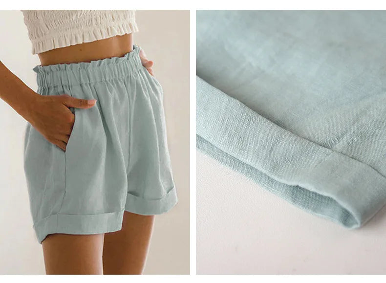 Versatile High-Waisted Stretch Shorts